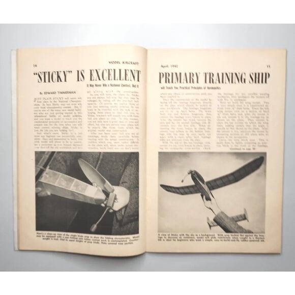 1942 Model Aircraft Magazine - April 1942 M596 - Picture 6 of 16